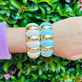 Stretchable Off White Bracelet