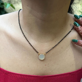 Golden Mother Of Pearl Mangalsutra