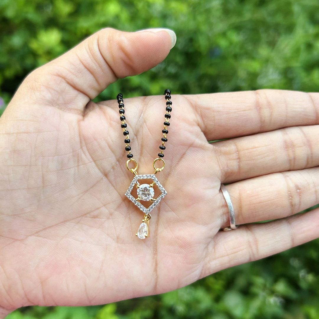 Dhara American Diamond Mangalsutra Set