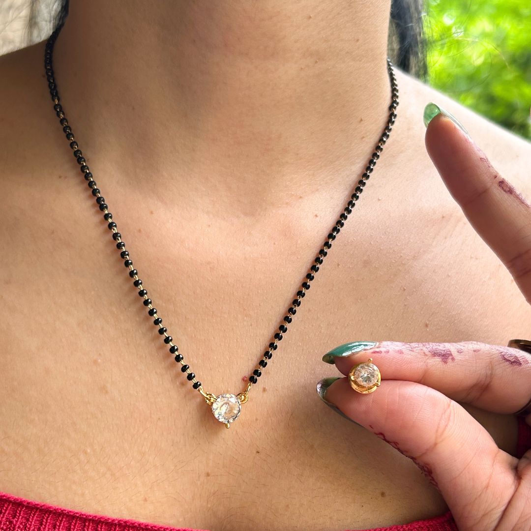 Sakina Solitaire American Mangalsutra Set