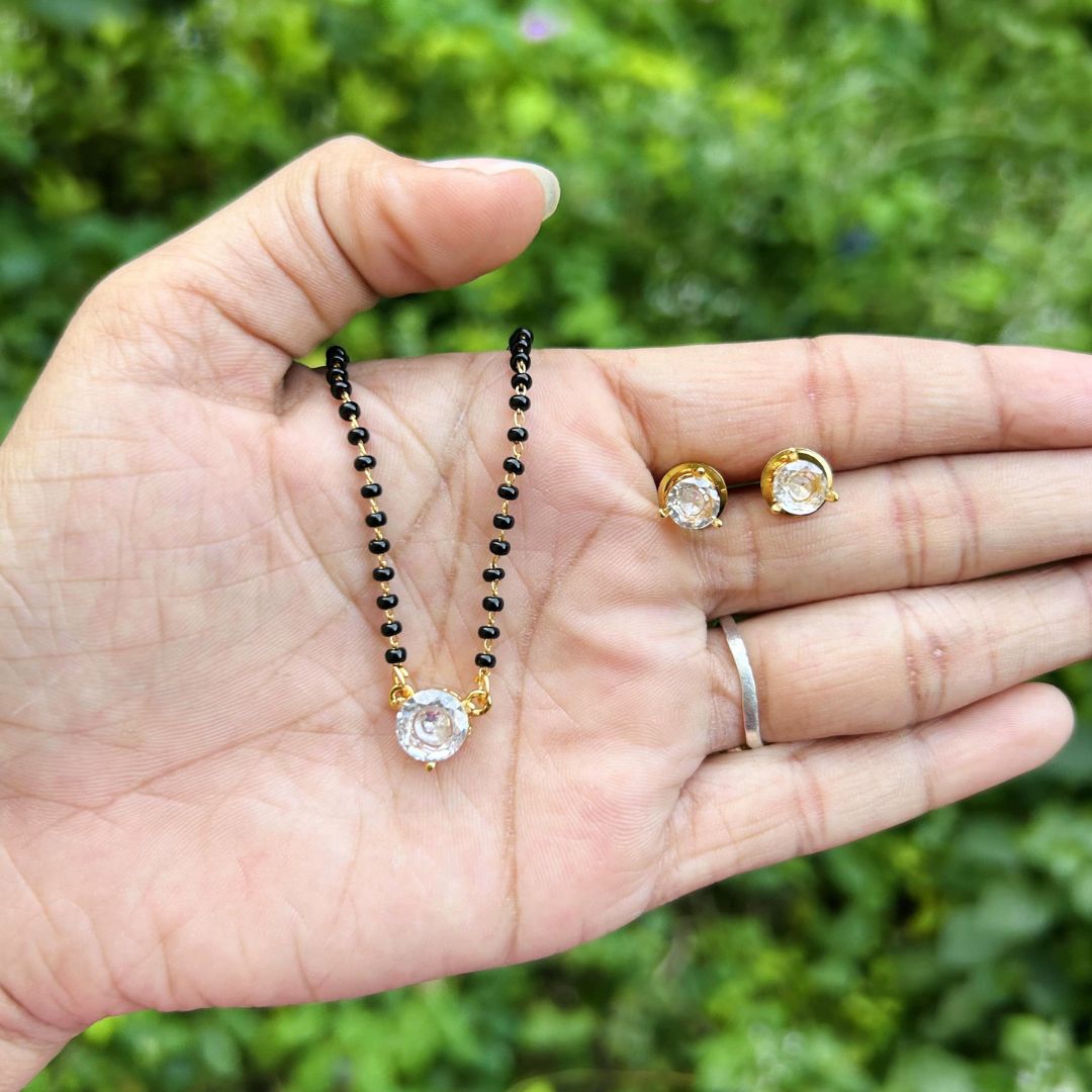 Sakina Solitaire American Mangalsutra Set