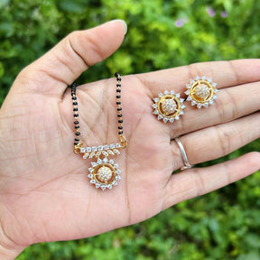 Vatsala American Diamond Mangalsutra Set
