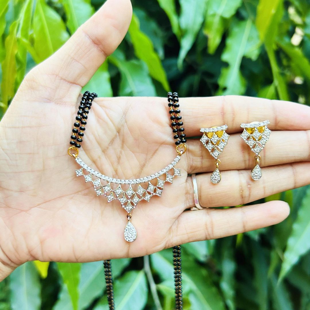 Tara American Diamond Mangalsutra Set