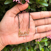 Love White Ruby Designer Mangalsutra