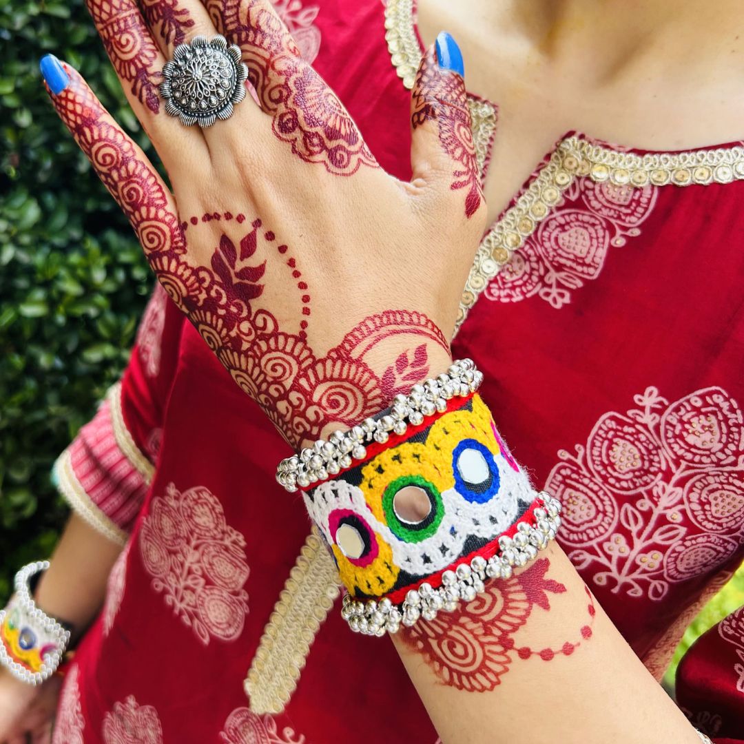 Navratri Special Premium Thread Multi-color Ghungroo Bracelet/ Kada