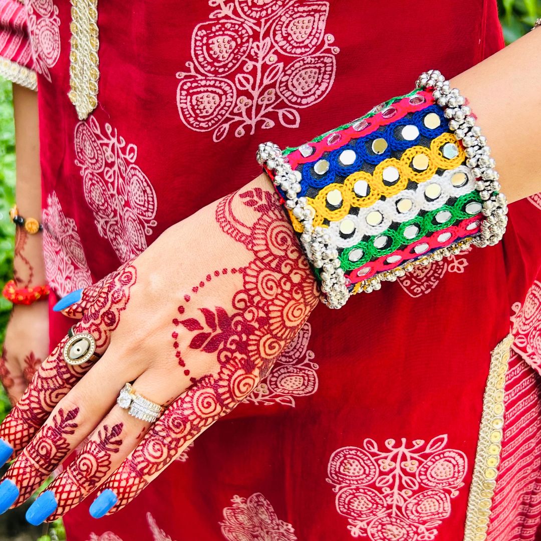 Navratri Special Premium Thread Multi-color Ghungroo Bracelet/ Kada