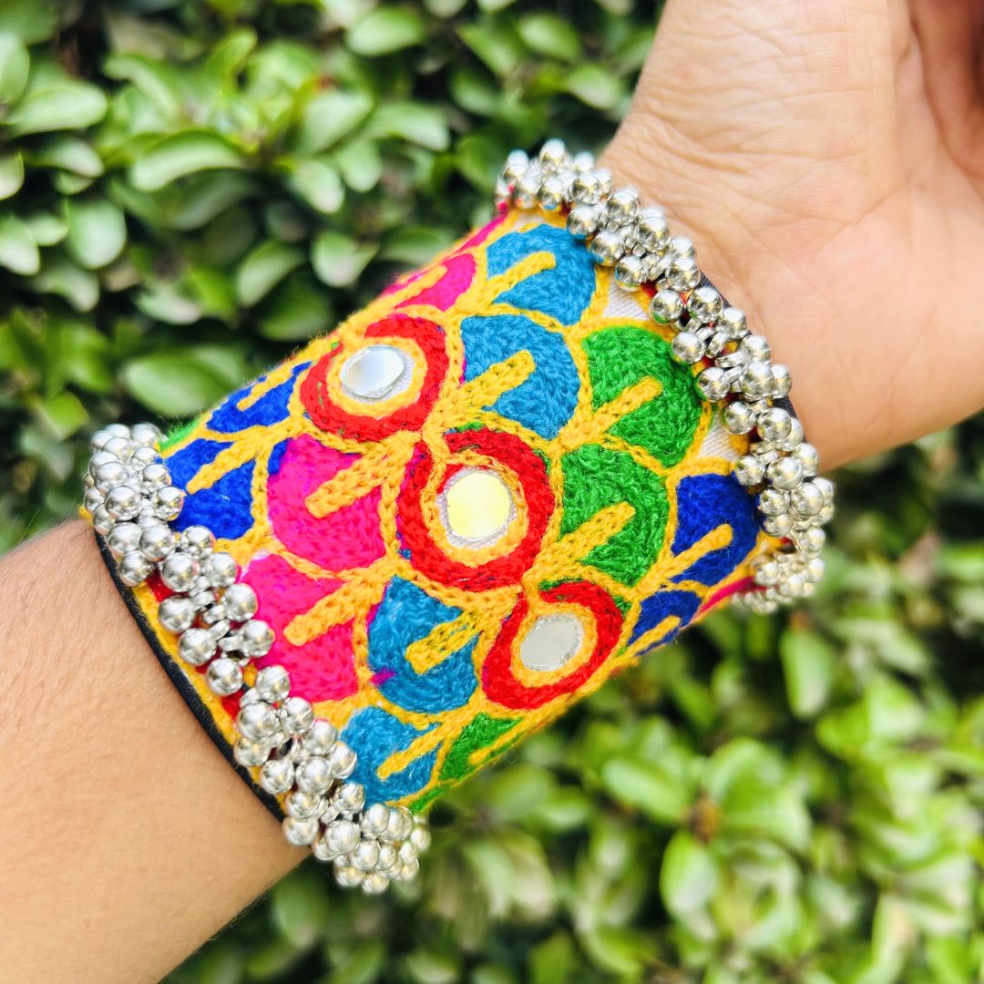Navratri Special Premium Thread Multi-color Ghungroo Bracelet/Kada
