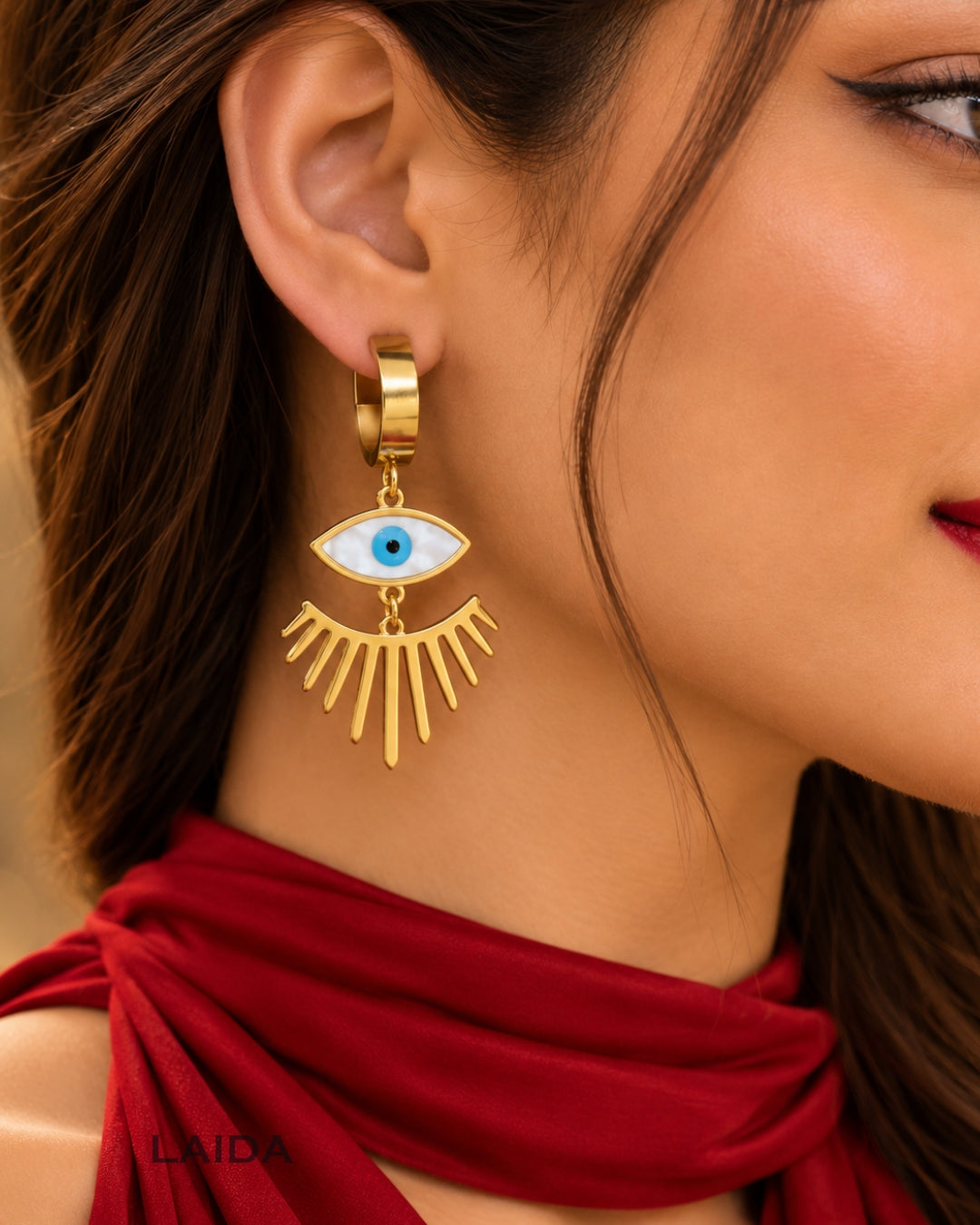 Ayin Evil Eye Earrings