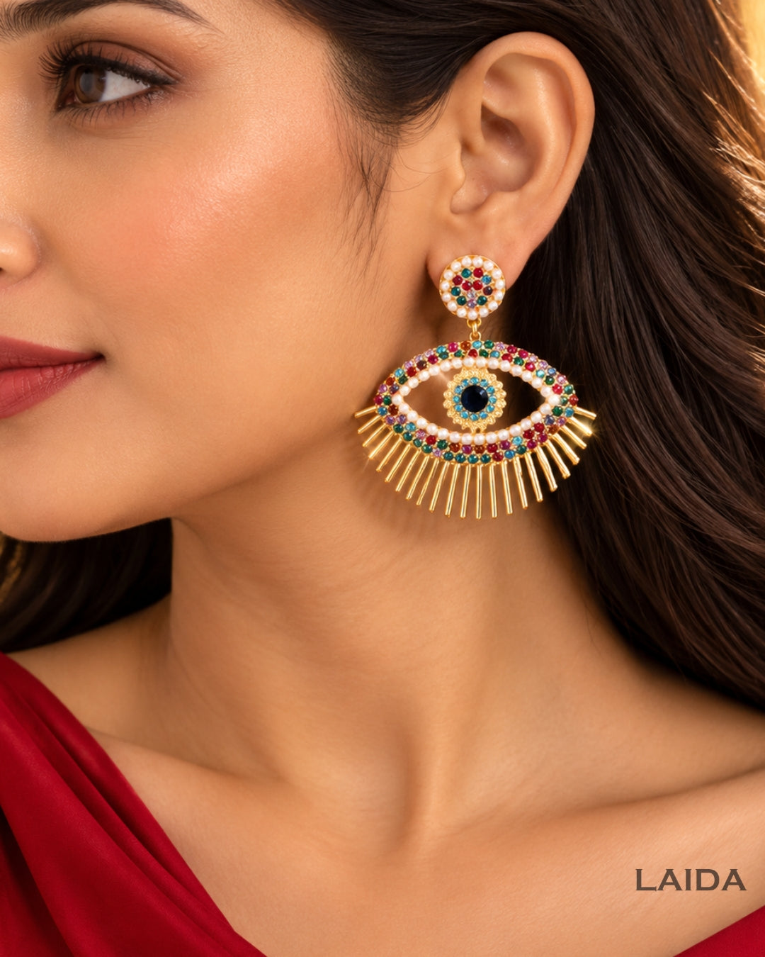 Multi Evil Eye Earrings