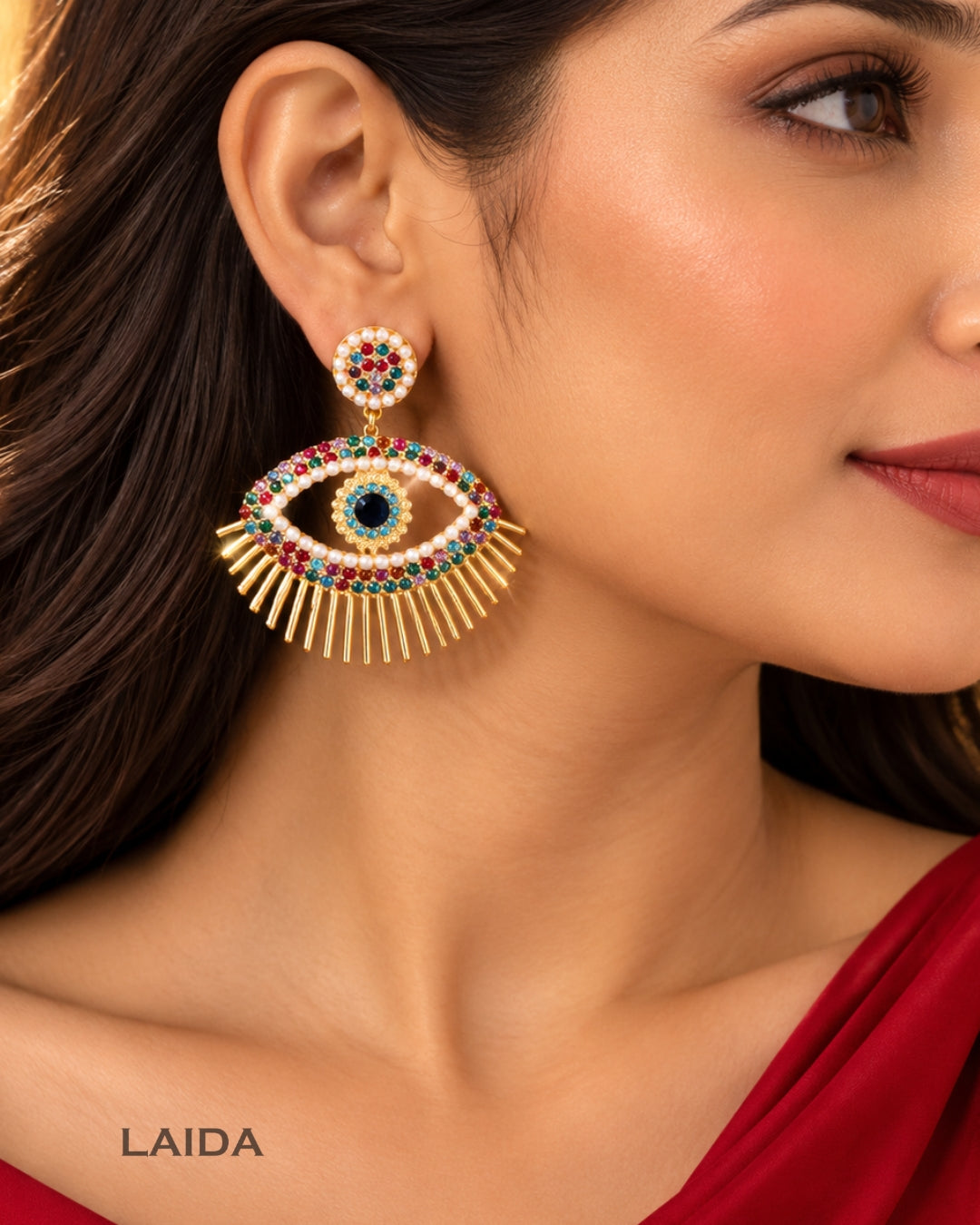 Multi Evil Eye Earrings