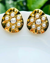 Pearl Bloom Stud Earrings