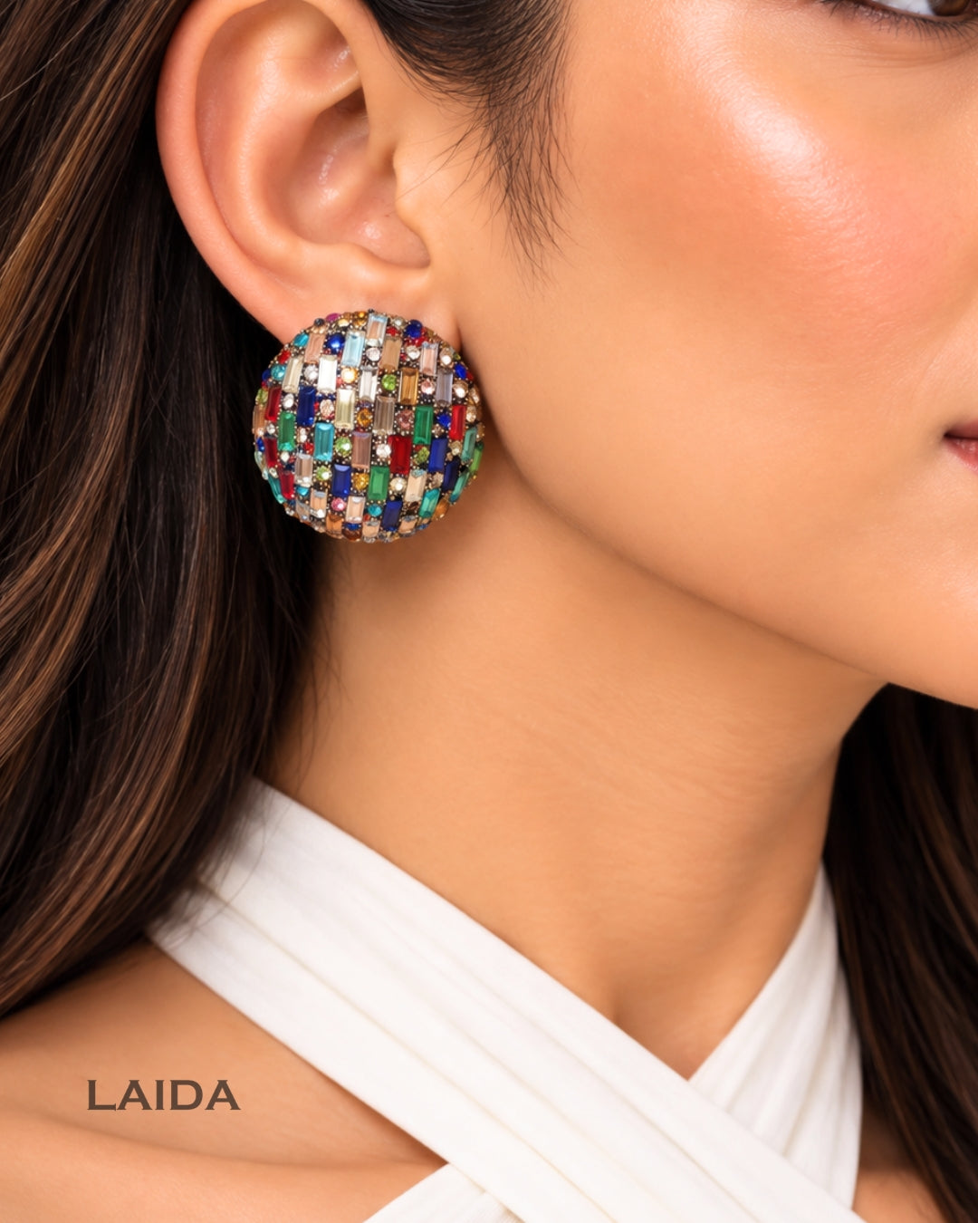 Bling Blogger Multi Stud Earrings - Small