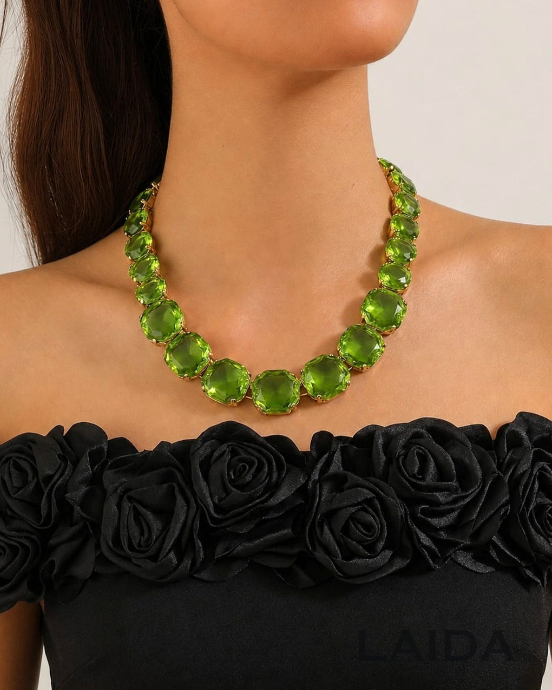 Mais Mint Green Statement Necklace