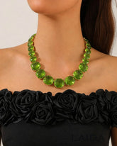Mais Mint Green Statement Necklace