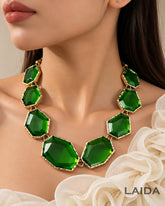 Maya Green Statement Necklace