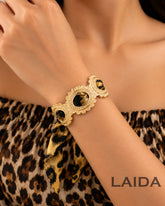 Retro Animal Print Scarf Bracelet