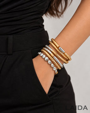 Retro Enamel Bracelet Stack