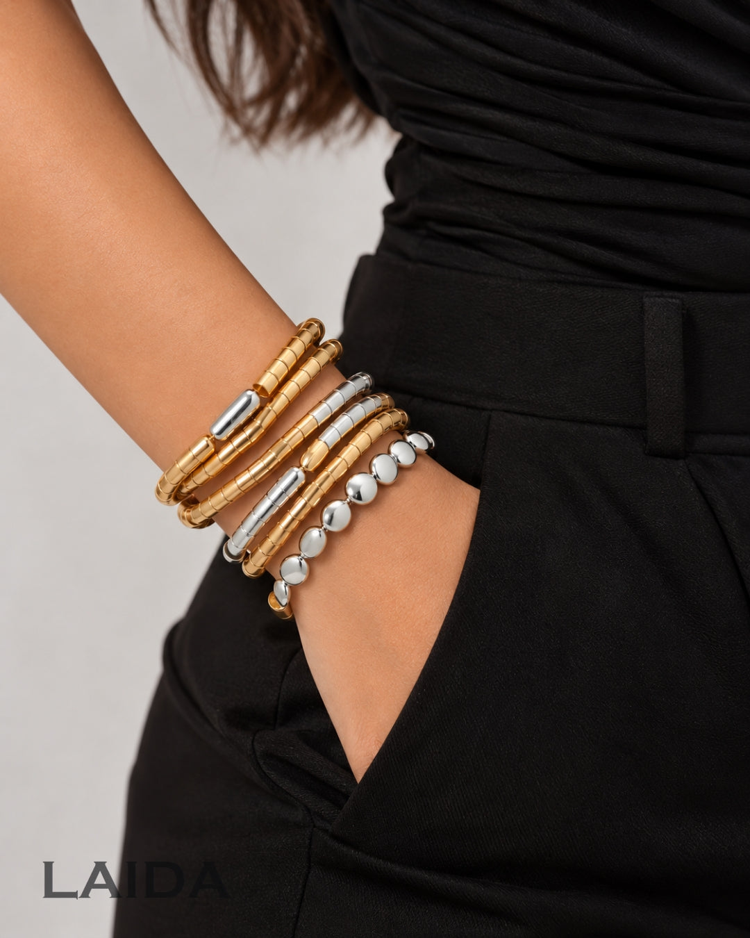 Retro Enamel Bracelet Stack
