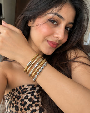 Retro Enamel Bracelet Stack