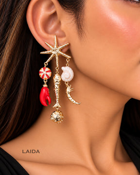 Ocean Themed Vacay Drop Earrings