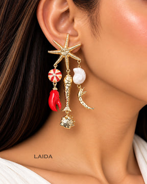 Ocean Themed Vacay Drop Earrings