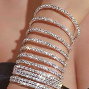 Stretchable Silver Bracelet - Pack of 24