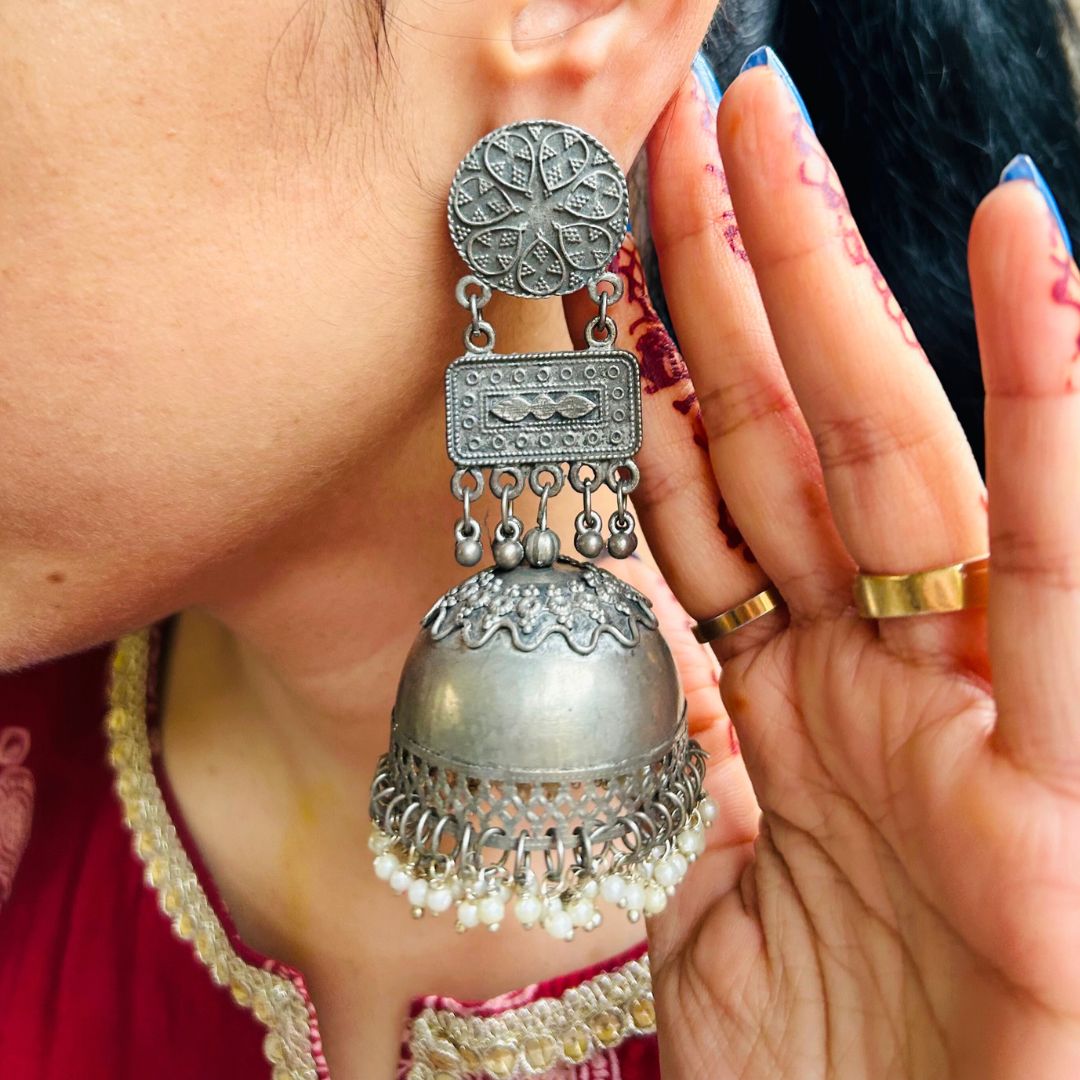 Nayab Jhumka & Gajra Set