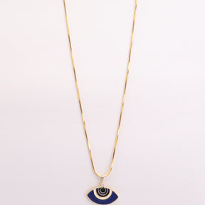 LAIDA Gold Plated Blue Evil Eye Adjustable Pendant