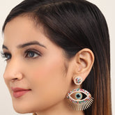 LAIDA Gold Plated Multi Evil Eye Earrings