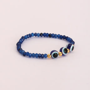 LAIDA Stretchable Evil Eye Blue Bracelet