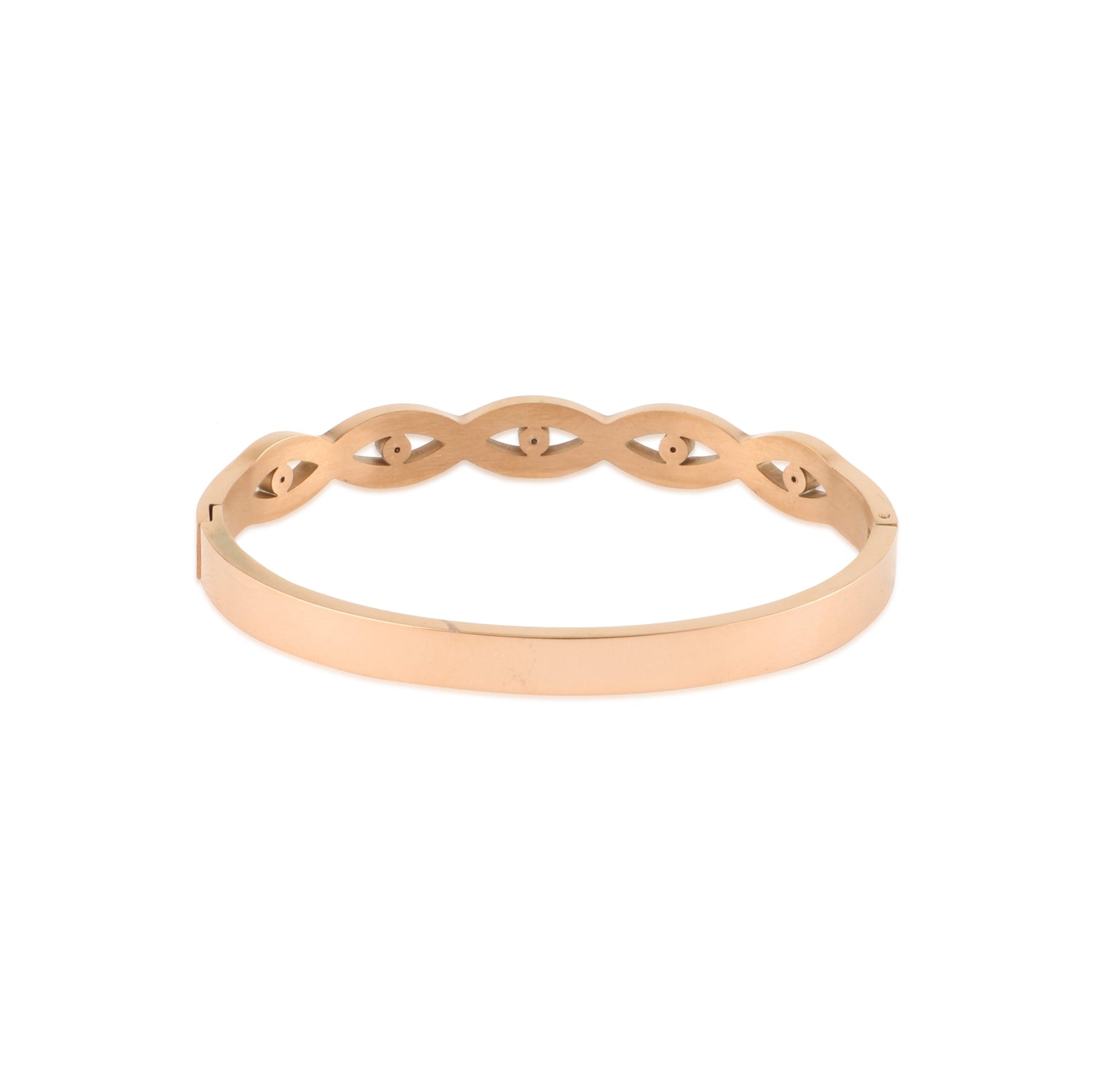 Anne Rose Gold Plated Multi Evil Eye - Bangle Bracelet