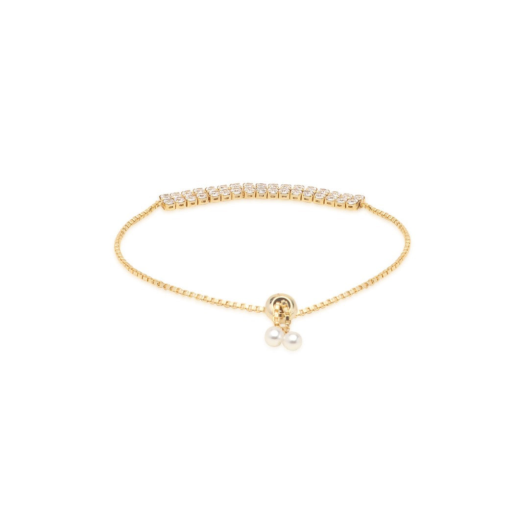 Laida Women Gold-Plated Link AD Bracelet