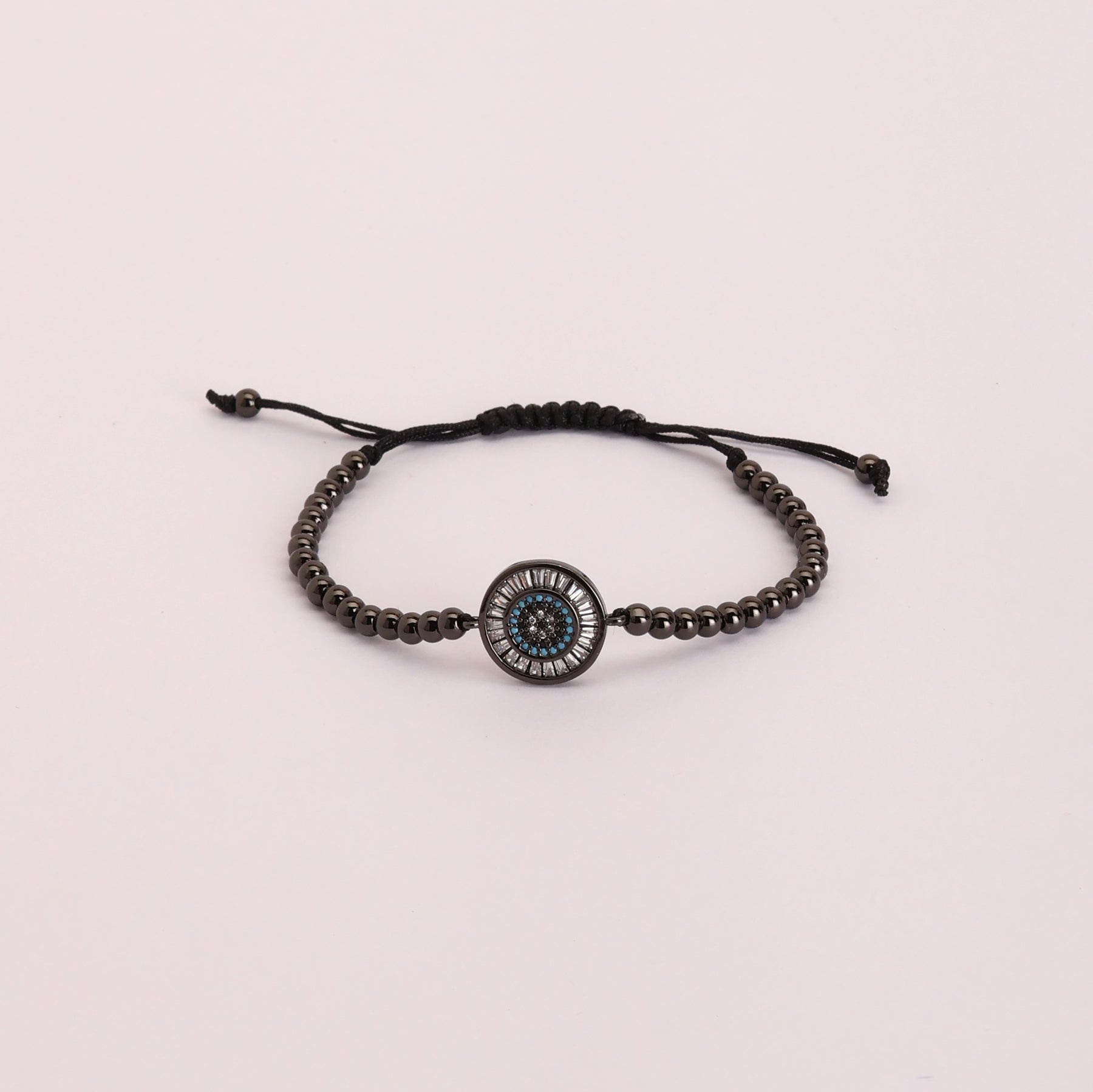 LAIDA Black Evil Eye Adjustable Bracelet