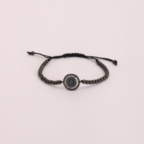 LAIDA Black Evil Eye Adjustable Bracelet