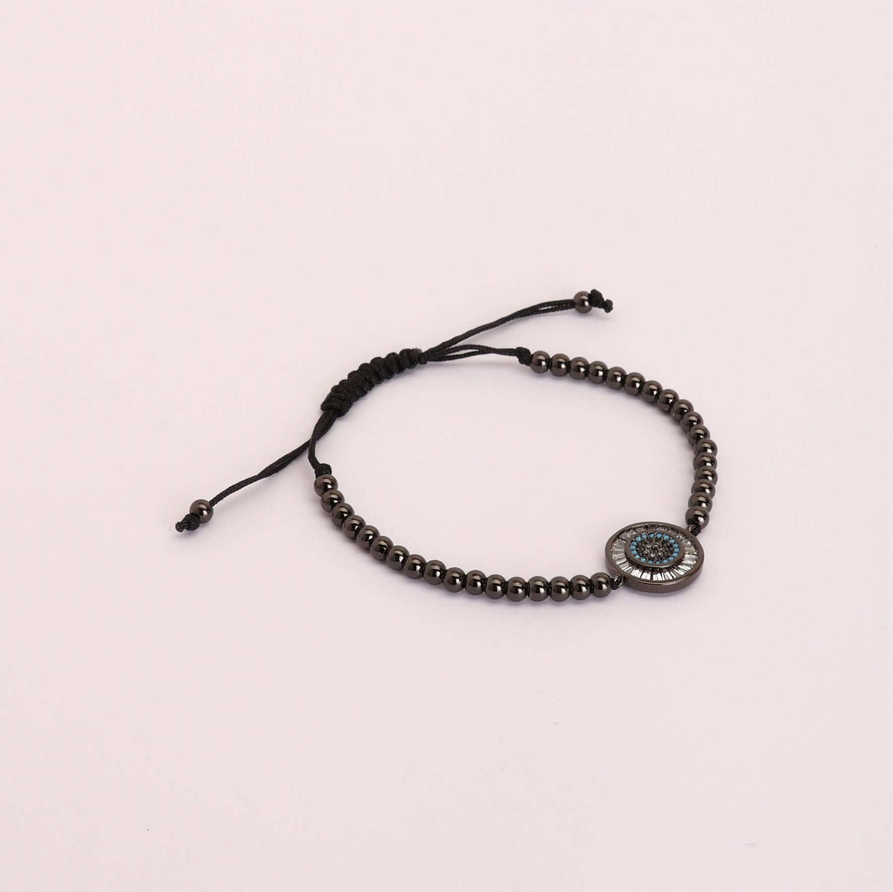 LAIDA Black Evil Eye Adjustable Bracelet