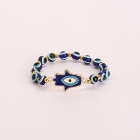 LAIDA Stretchable Evil Eye Hamsa Bracelet