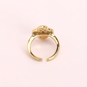 LAIDA Clover Evil Eye Adjustable Finger Ring