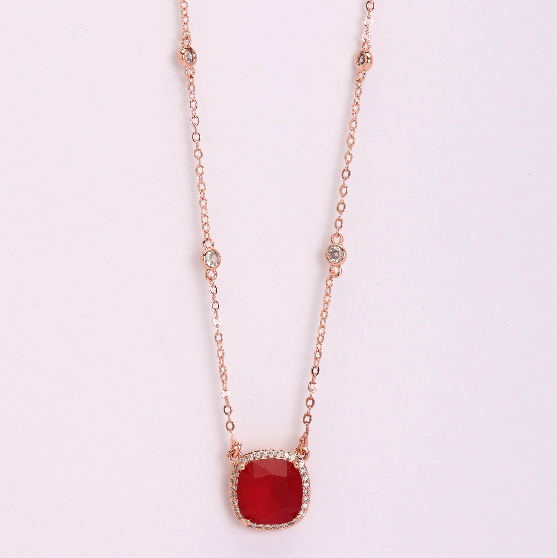 Red Charm Ruby Pendant