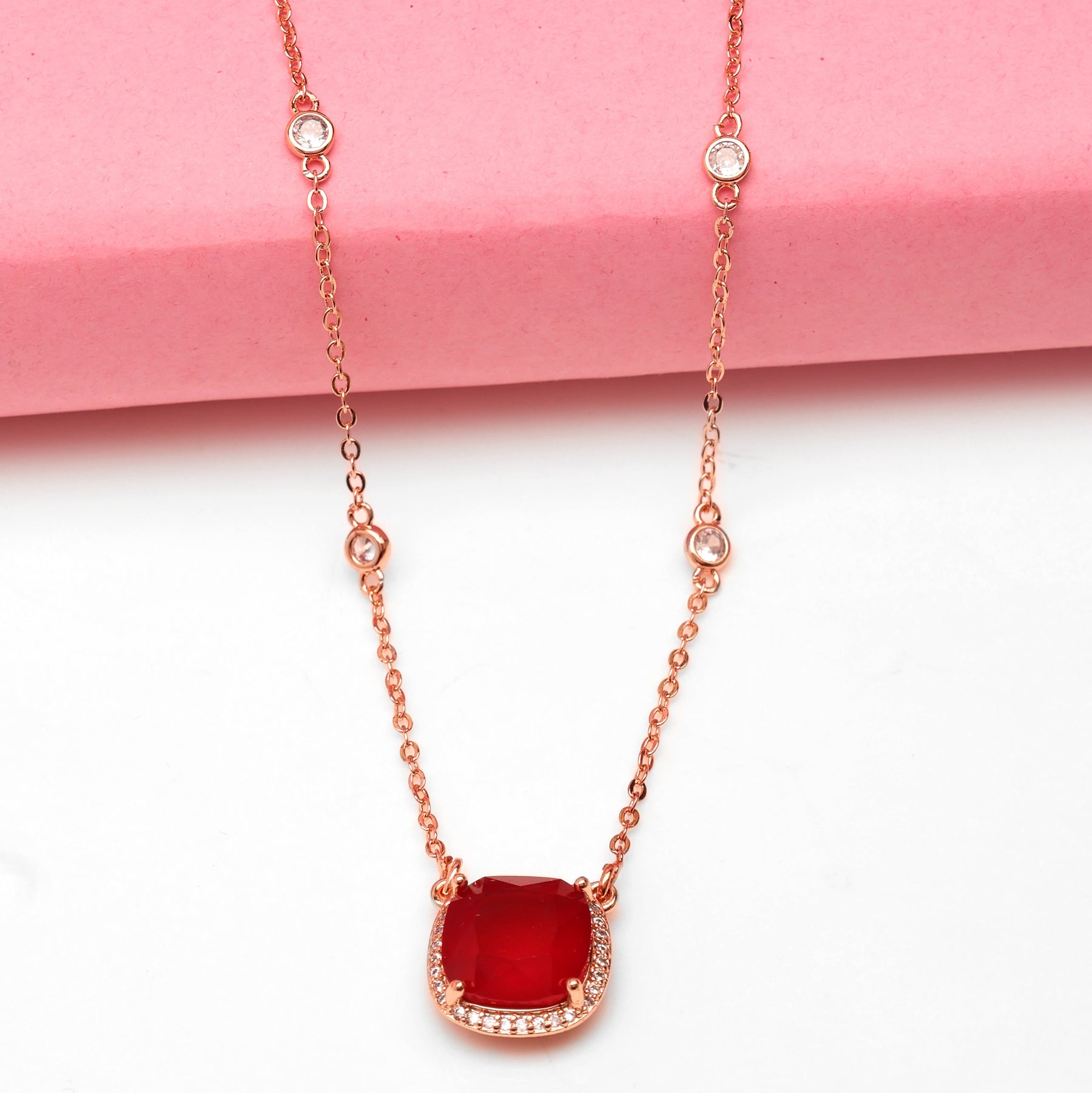Red Charm Ruby Pendant