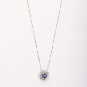 LAIDA Silver Plated Evil Eye Symbol Pendant