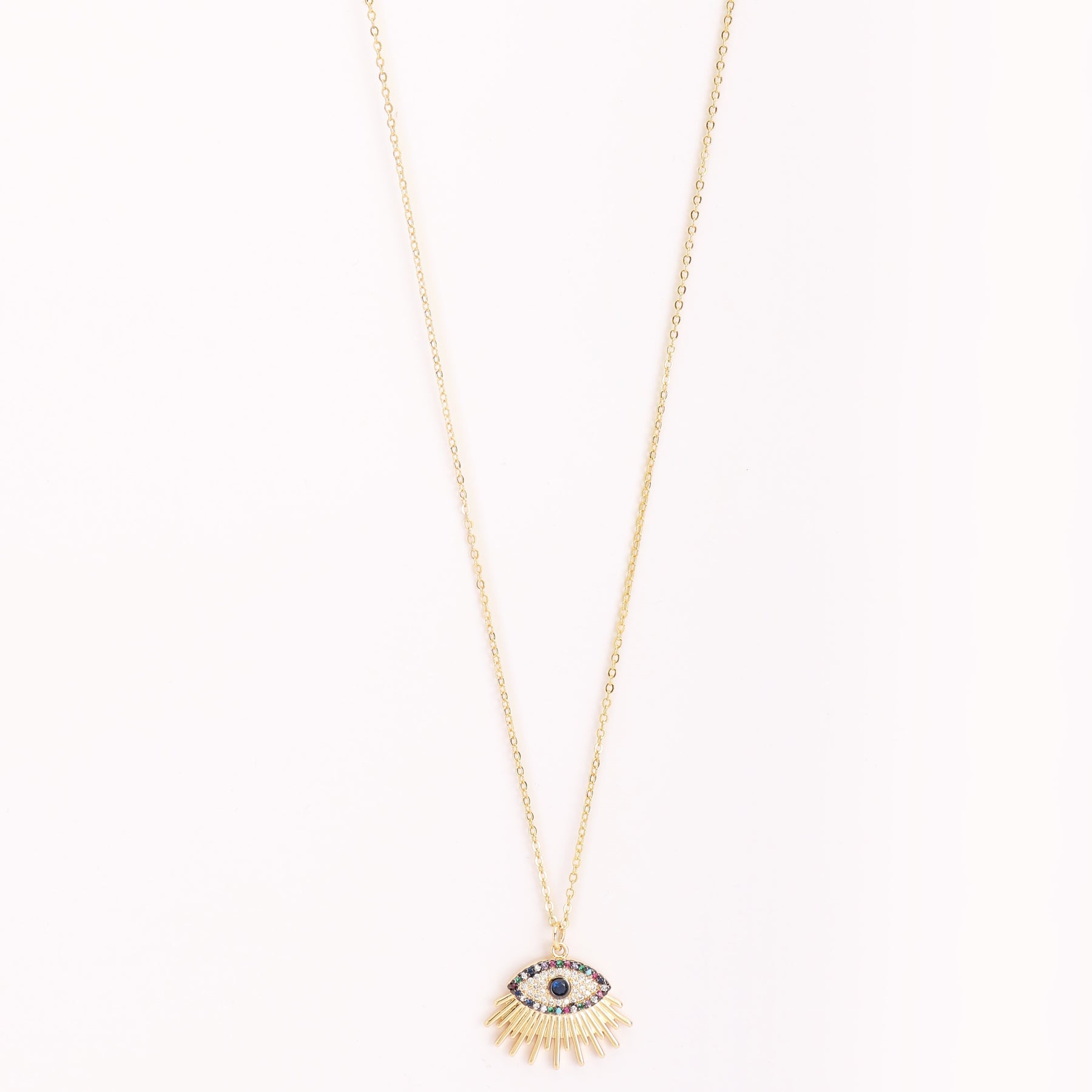 Unique Lashed Evil Eye Pendant