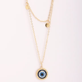 Charm  Multi  - Layered Evil Eye Pendant