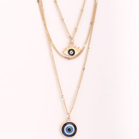 Envy  Multi - Layered Evil Eye Pendant