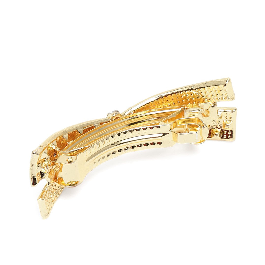 Laida Women Metal Embellished French Barrette