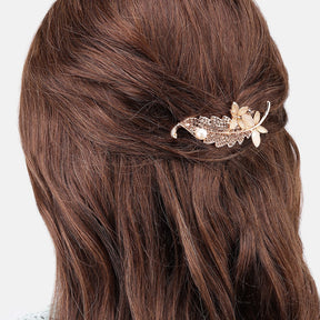 Laida Women Embellished Metal Tic Tac Hair Clip