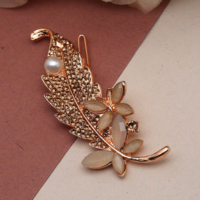 Laida Women Embellished Metal Tic Tac Hair Clip
