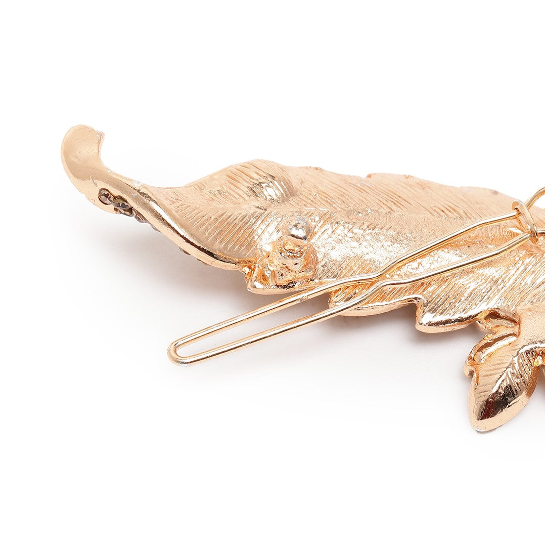 Laida Women Embellished Metal Tic Tac Hair Clip
