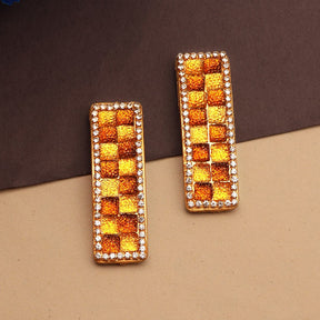 Laida Women Set of 2 Embellished Metal Tic Tac Hair Clip