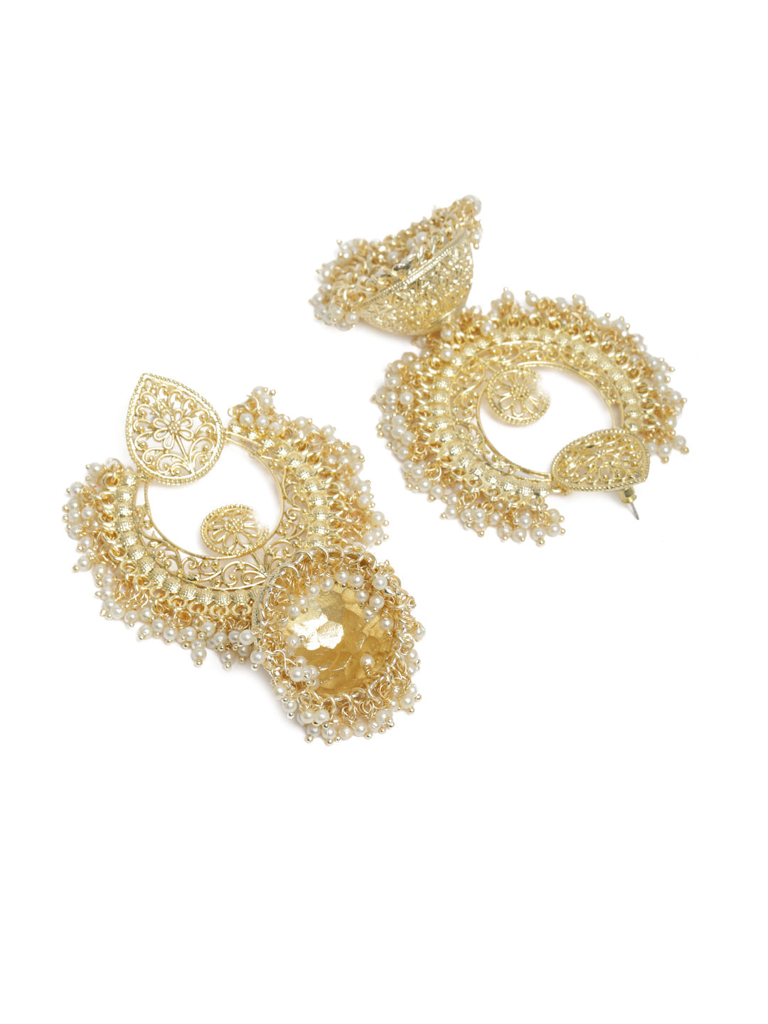 Gold-Plated Dome Shaped Jhumkas