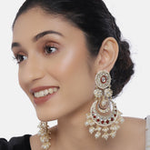 Gold-Plated Double Layered Classic Drop Earrings